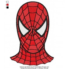 batman and Spiderman 07 Embroidery Designs